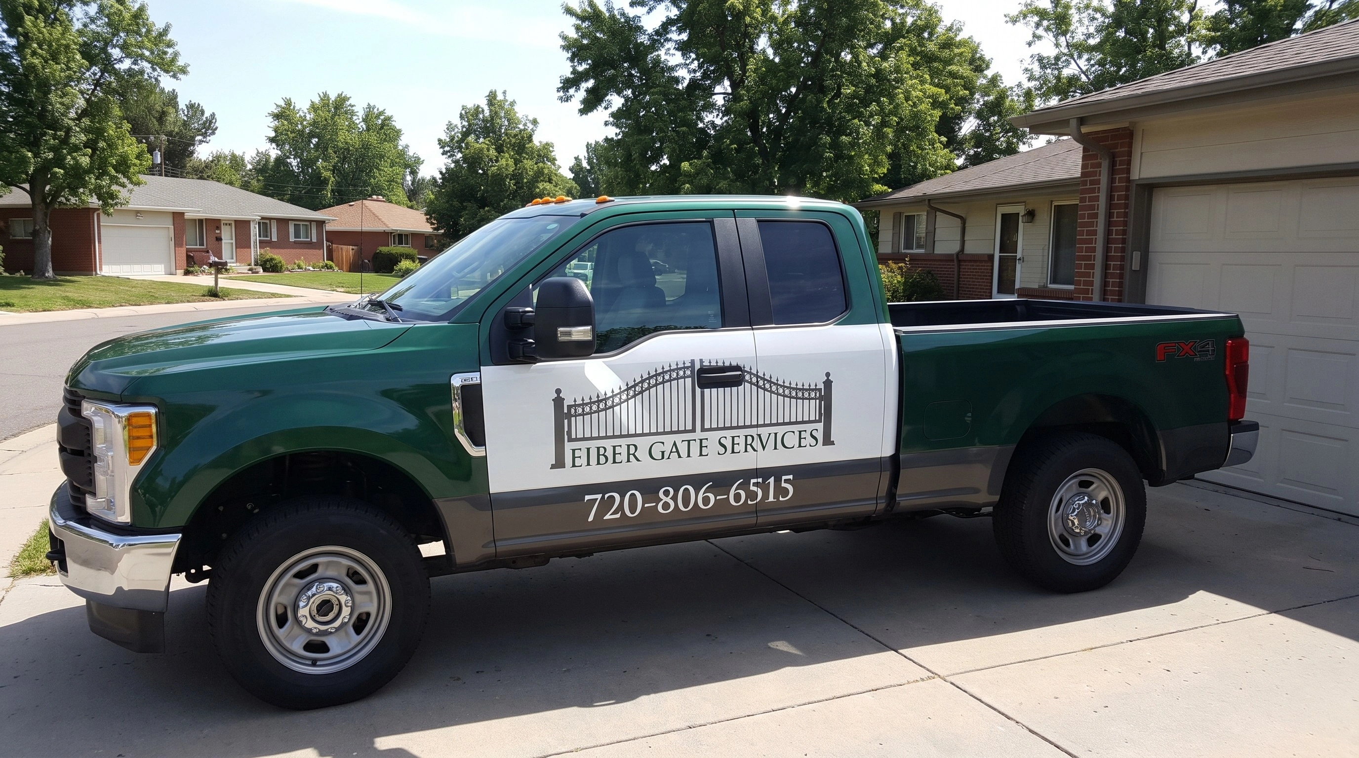 Eiber Gate Services technician working on an automated gate in Lakewood, Colorado